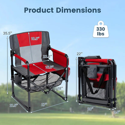 Camping Chair Heavy Duty With Cup Holder