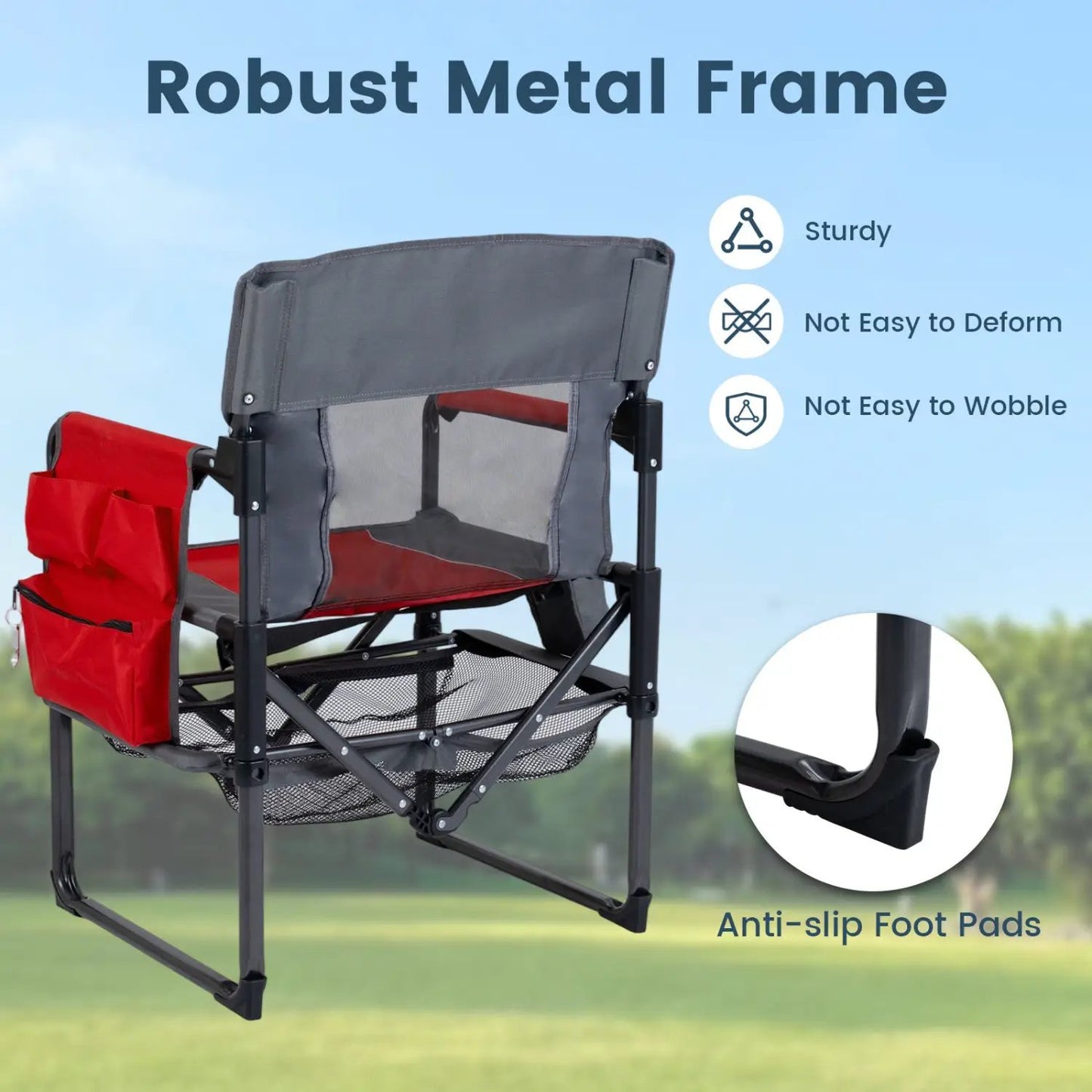 Camping Chair Heavy Duty With Cup Holder