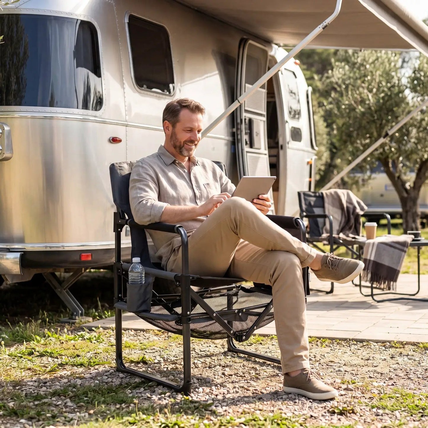Camping Chair Heavy Duty With Cup Holder