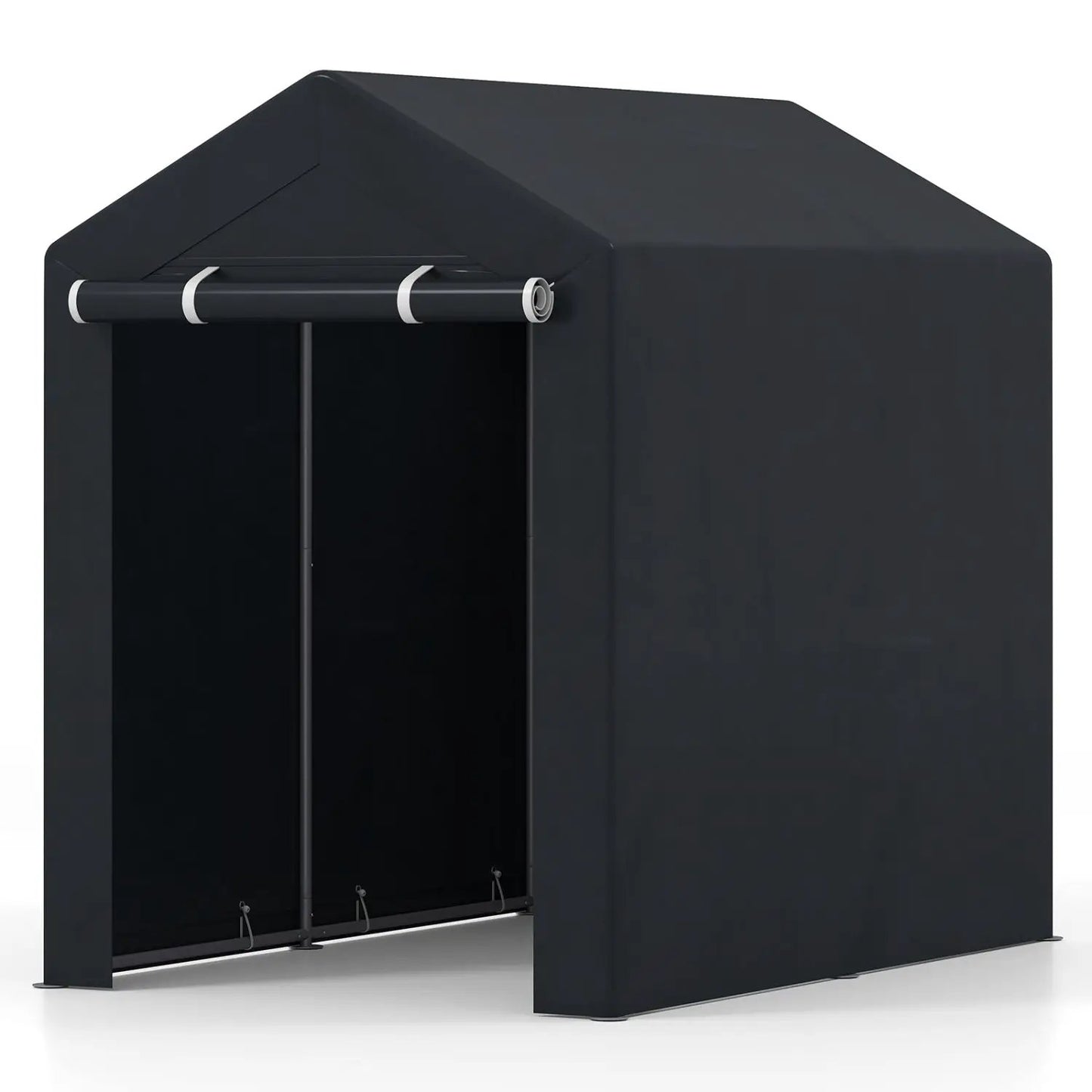 Portable Storage Shed With Roll Up Zipper Door