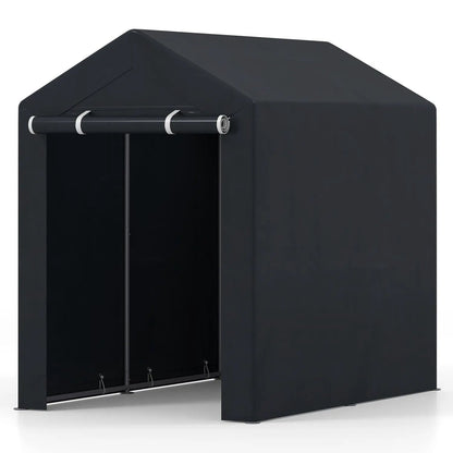 Portable Storage Shed With Roll Up Zipper Door