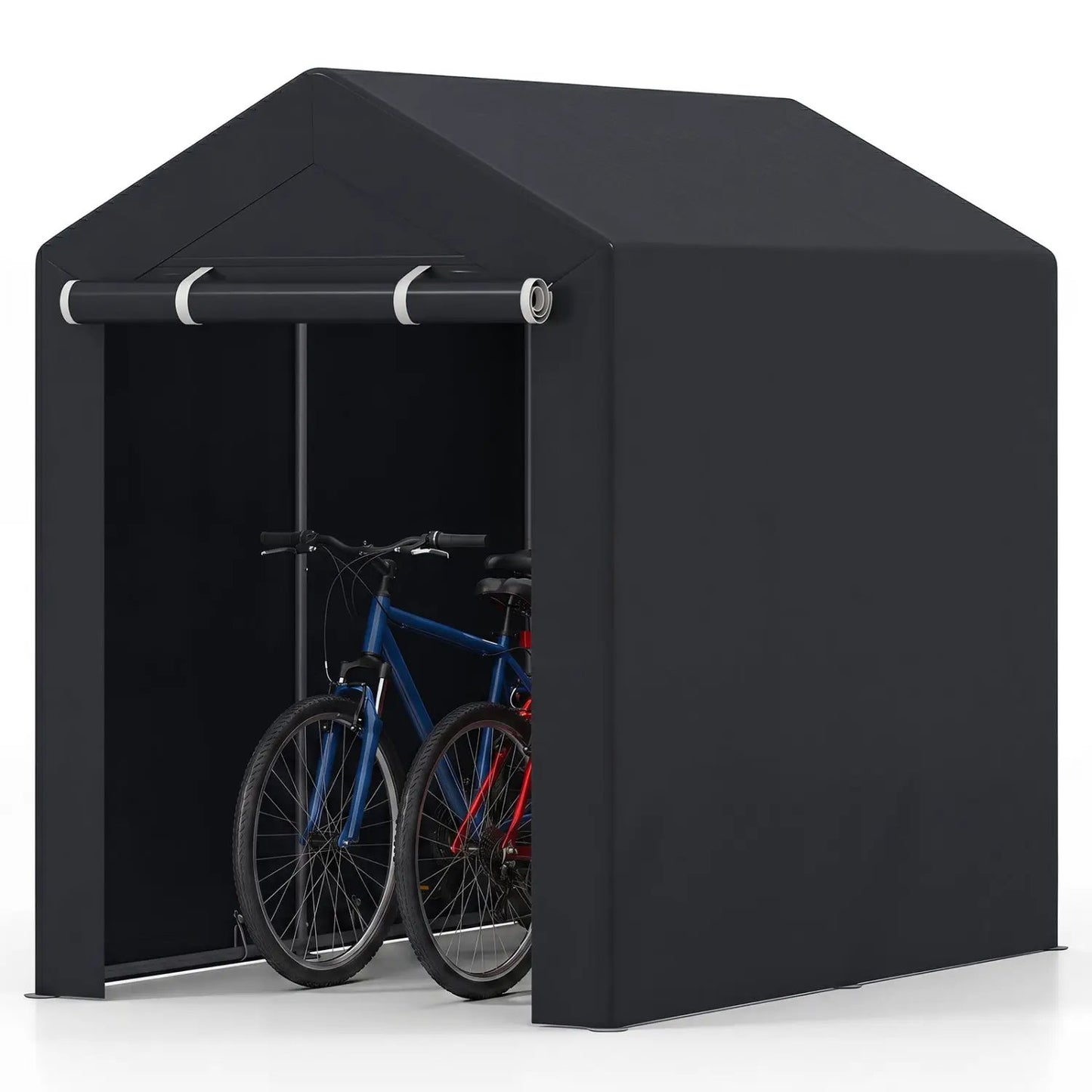 Portable Storage Shed With Roll Up Zipper Door
