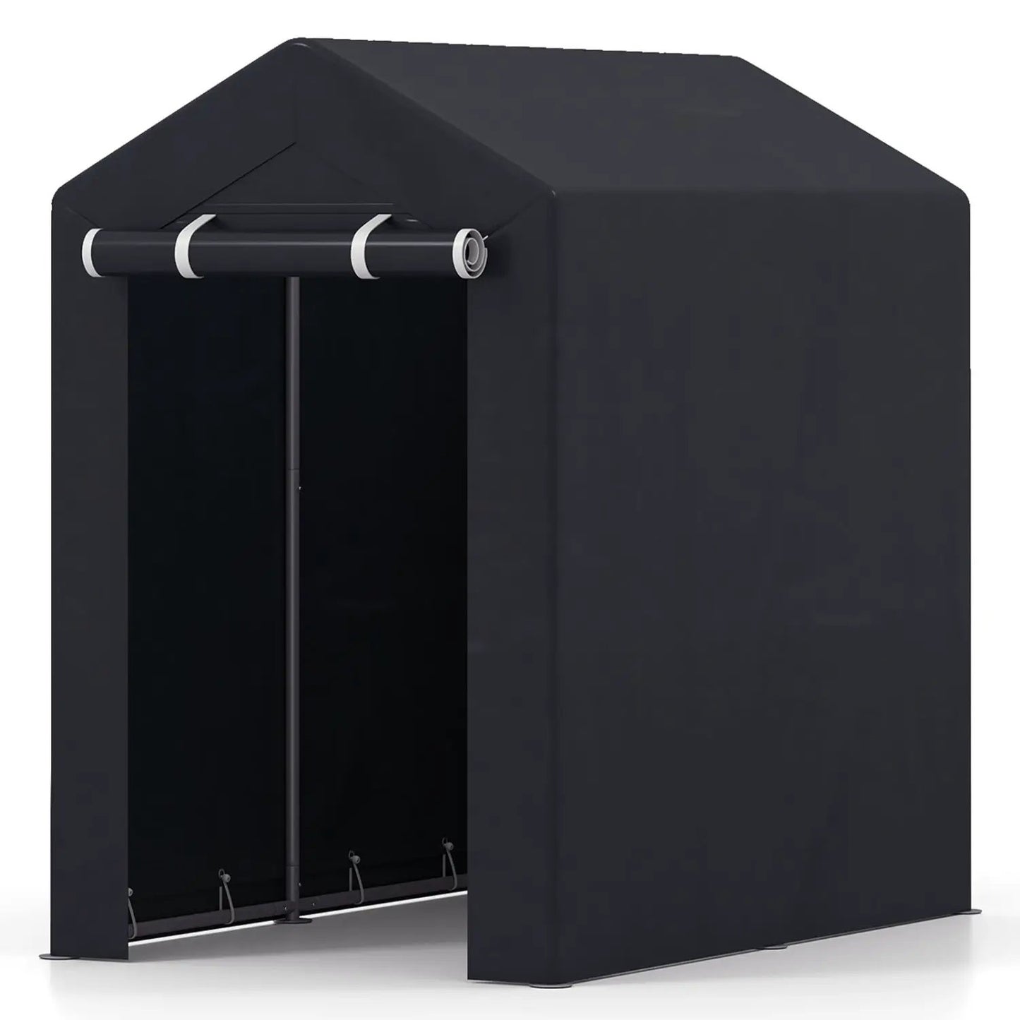 Portable Storage Shed With Roll Up Zipper Door