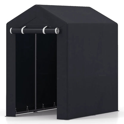 Portable Storage Shed With Roll Up Zipper Door