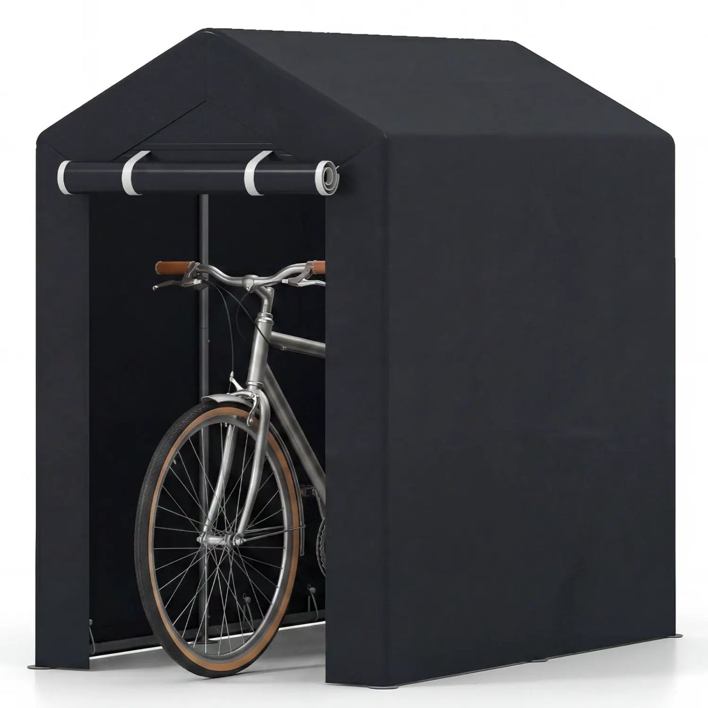 Portable Storage Shed With Roll Up Zipper Door