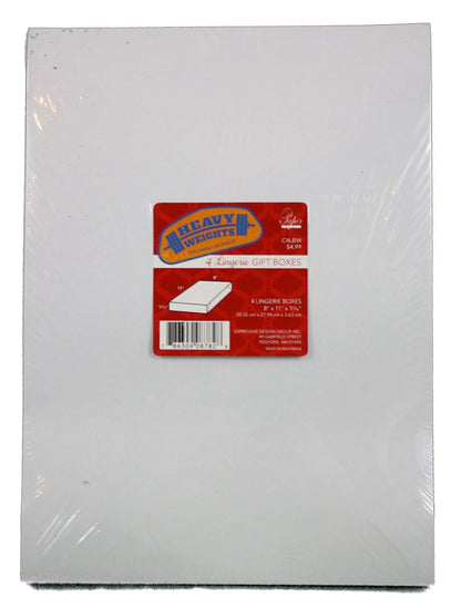 Heavyweight Lingerie Gift Box - White 4 Pack - Tampa Home & Garden Store