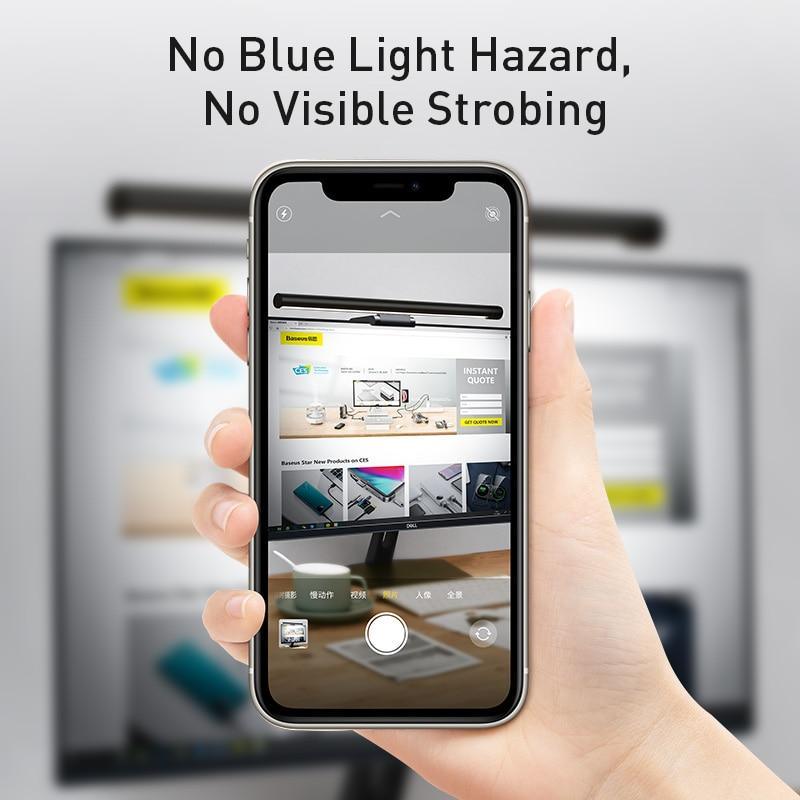 STEVVEX Screenbar LED Desk Lamp black hanging light for LCD monitor, desktop office use on Tampa Home & Garden Store