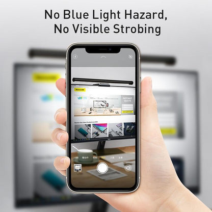 STEVVEX Screenbar LED Desk Lamp black hanging light for LCD monitor, desktop office use on Tampa Home & Garden Store