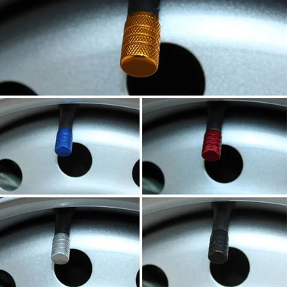 4PCS Valve Stem Caps multicolor metal caps for motor vehicle tires BikerZoneZ on Tampa Home & Garden Store