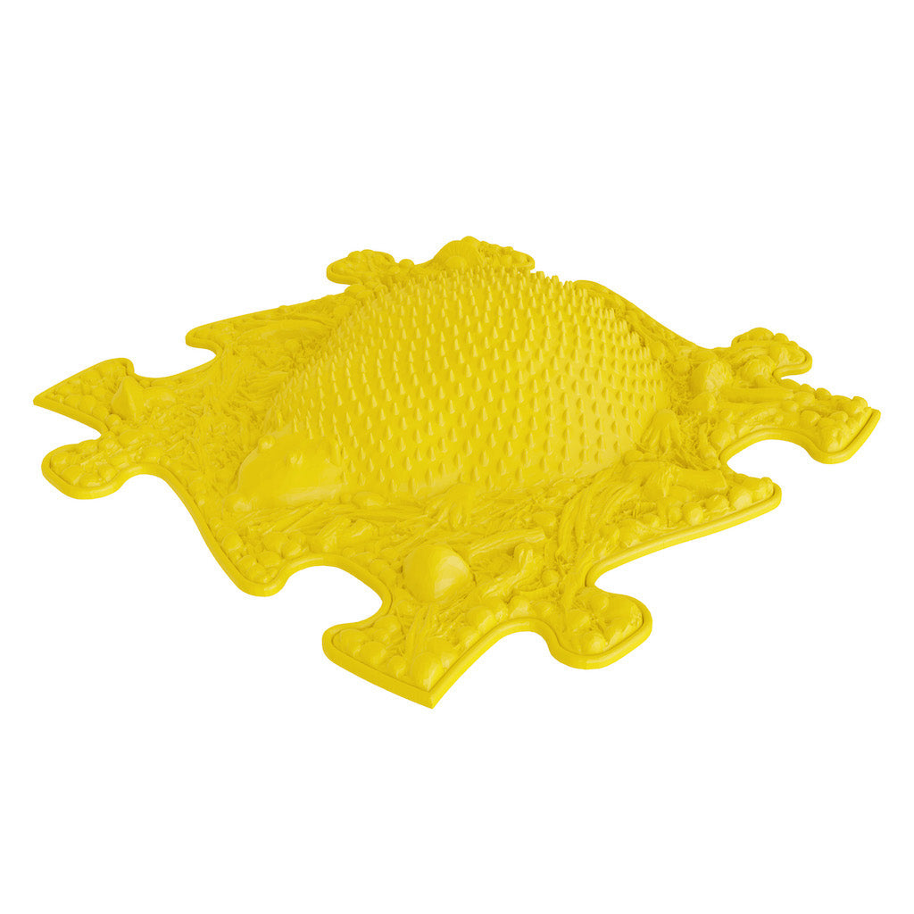 Rainbow Sensory Playmat Set yellow textured play mat with spike surface by TINNITOTS on Tampa Home & Garden Store