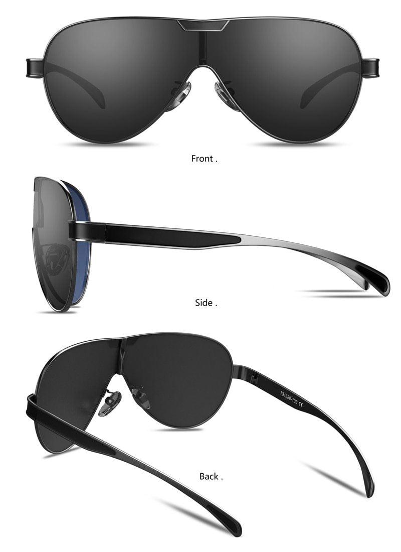 Stevvex polarized aviator sunglasses with UV400 black frame dark lenses for men and women on Tampa Home & Garden Store