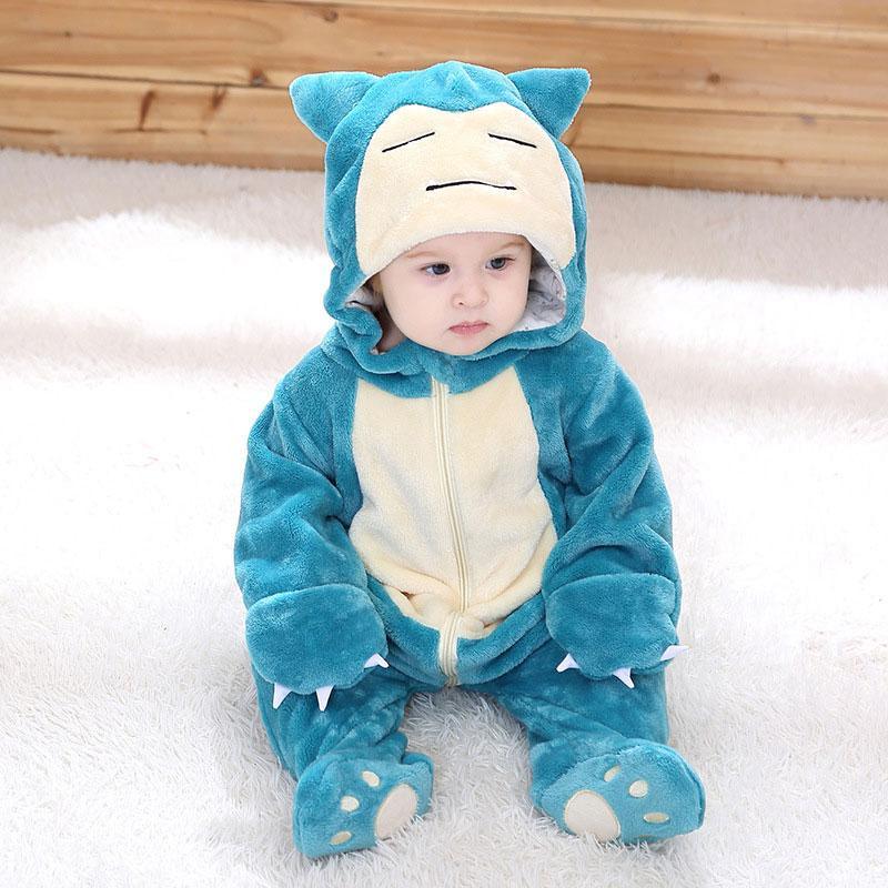 Stevvex baby dinosaur cosplay jumpsuit in blue plush with cream belly and hood zipper on Tampa Home & Garden Store