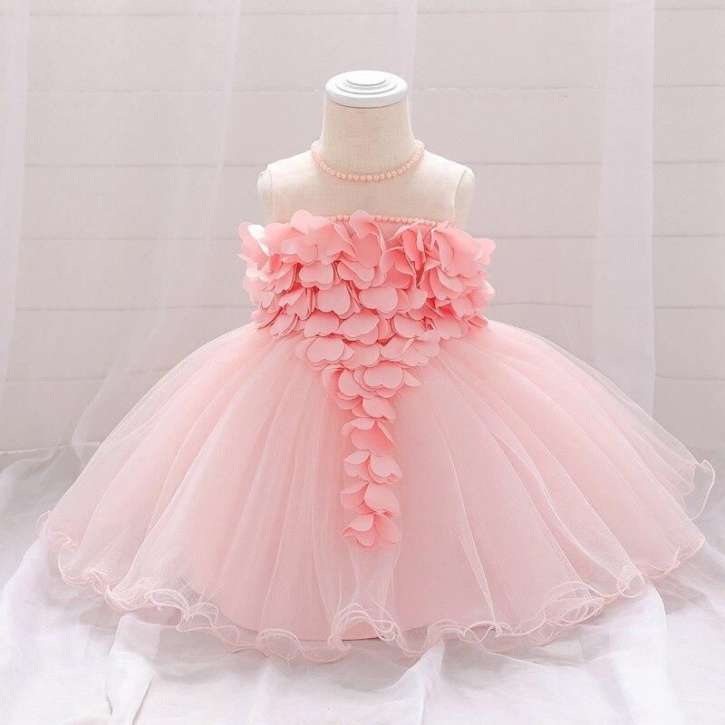 Stevvex toddler baby girl lace tutu dress with pink petal bodice and full tulle skirt on Tampa Home & Garden Store