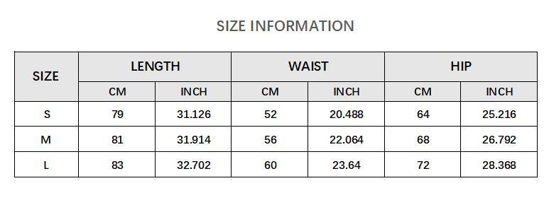 Stevvex Yoga High Waist Push Up Seamless Leggings size chart with S/M/L waist and hip cm/in on Tampa Home & Garden Store