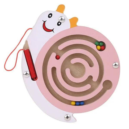 Children Magnetic Maze Toy and Wooden Puzzle Game
