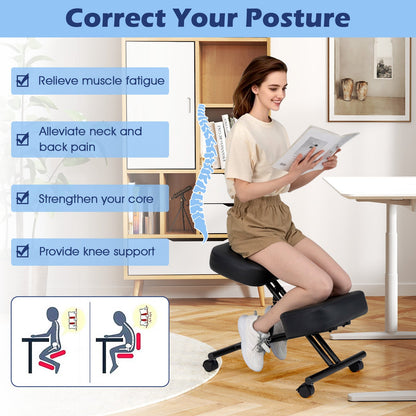 Height Adjustable Kneeling Chair Posture Correction Stool - Tampa Home & Garden Store