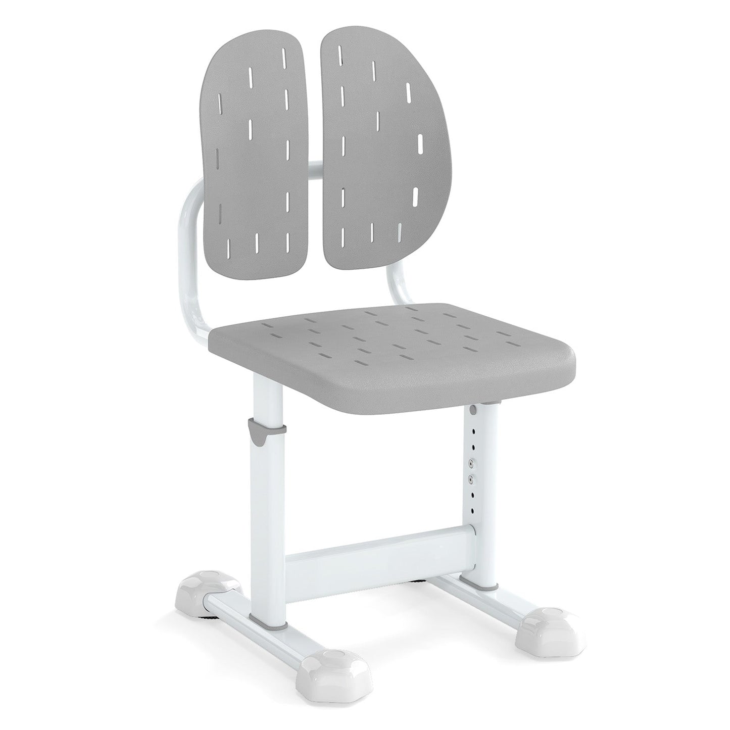 Height-adjustable Kid's Study Chair with Double Back Support and Breathable Seat for 3+ Years Old