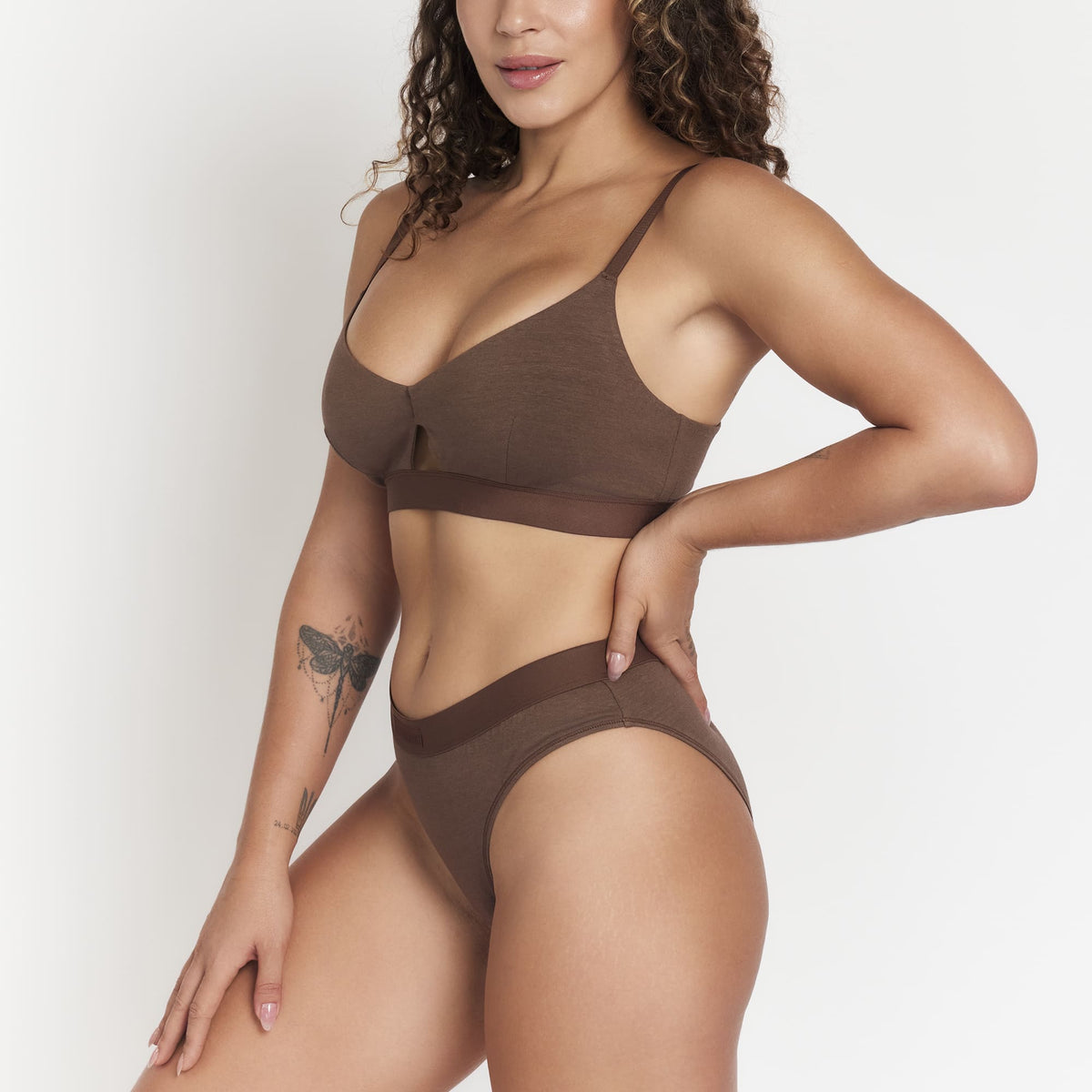 Keyhole Hemp Bra brown by Net Positive Bras on Tampa Home & Garden Store