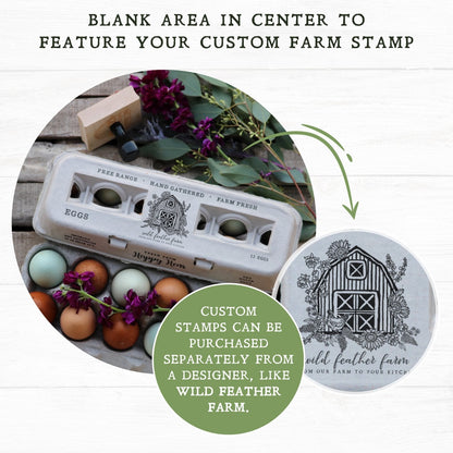 Henlay Blank Stamping Egg Cartons - 25, 90, or 250 - Tampa Home & Garden Store