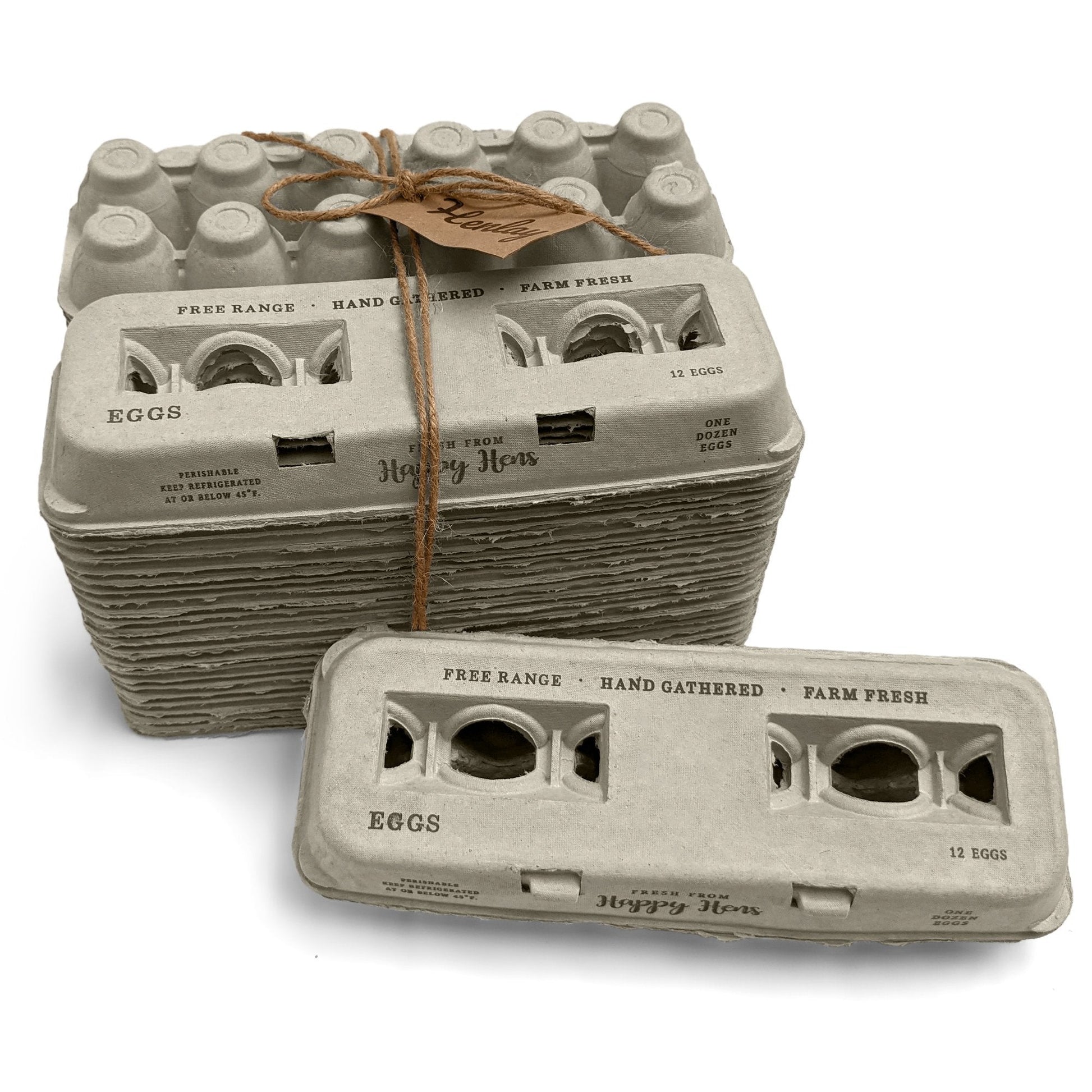 Henlay Blank Stamping Egg Cartons - 25, 90, or 250 - Tampa Home & Garden Store