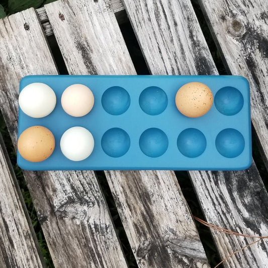Henlay Decorative Egg Storage Tray: Wooden Egg Holder for Refrigerator, Kitchen Counter, Serving, or Display - Tampa Home & Garden Store