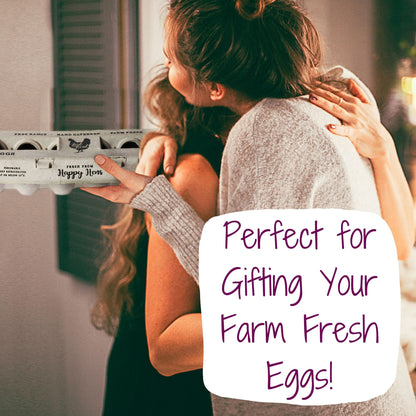 Henlay Laid Local Egg Cartons- Adorable Printed Vintage Design- 25, 90, or 250 - Tampa Home & Garden Store