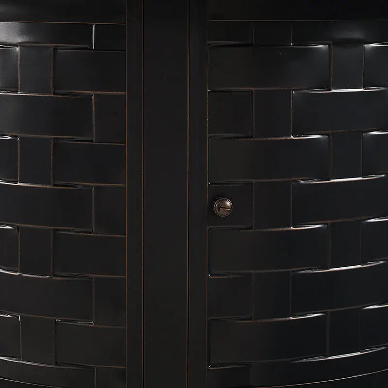 Henley 40" Round Aluminum Basketweave Convertible Gas Fire Pit Table - Tampa Home & Garden Store