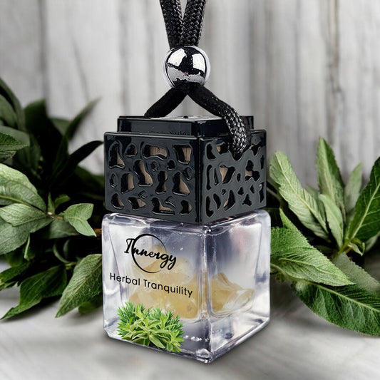 Herbal Tranquility Crystal-Enhanced Oil Diffuser, Car Air Freshener, 8ml - Tampa Home & Garden Store