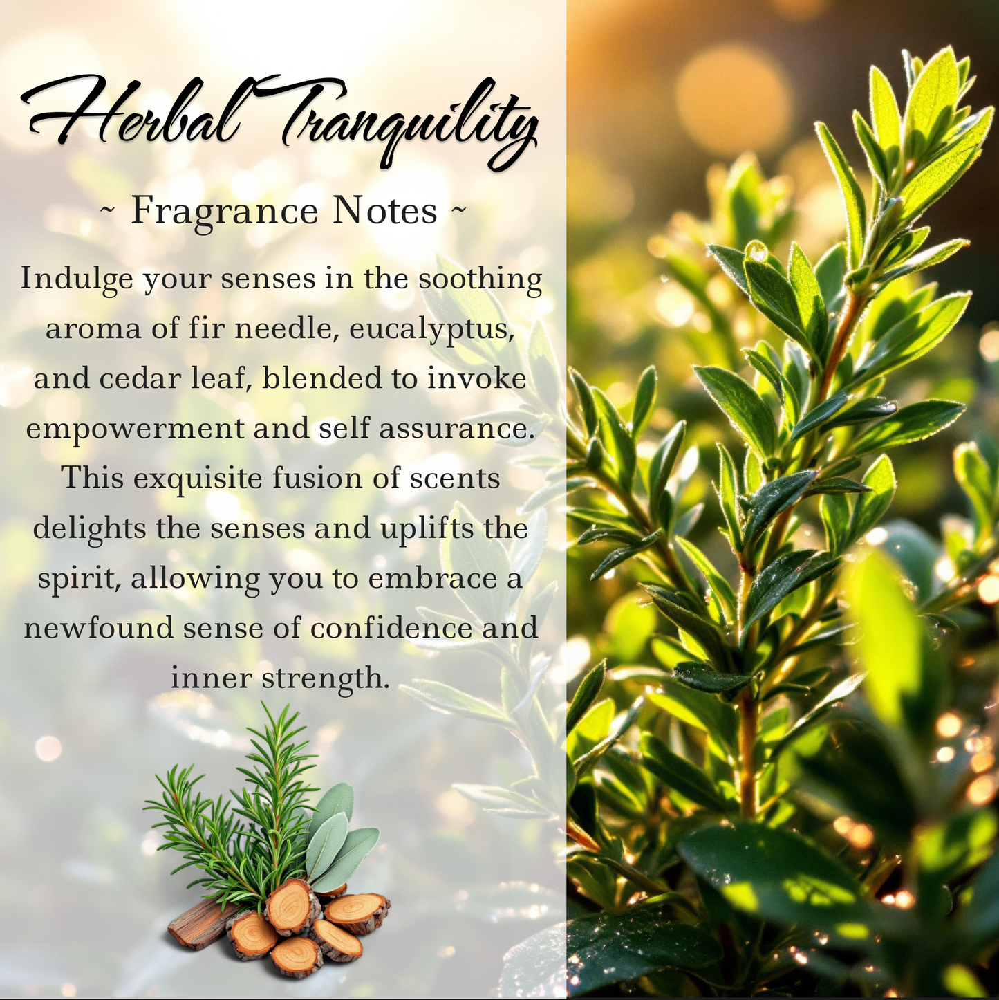 Herbal Tranquility, Premium Coconut-Soy Wax Tea Light Crystal Candle, 1oz - Tampa Home & Garden Store