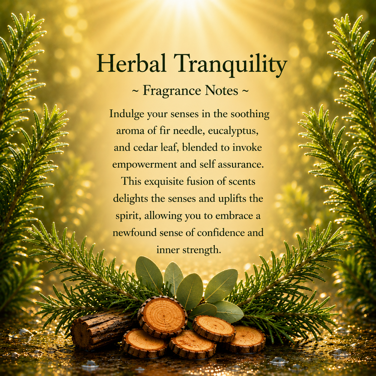 Ceras de soja y coco premium mejoradas con cristales Herbal Tranquility
