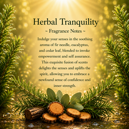 Ceras de soja y coco premium mejoradas con cristales Herbal Tranquility