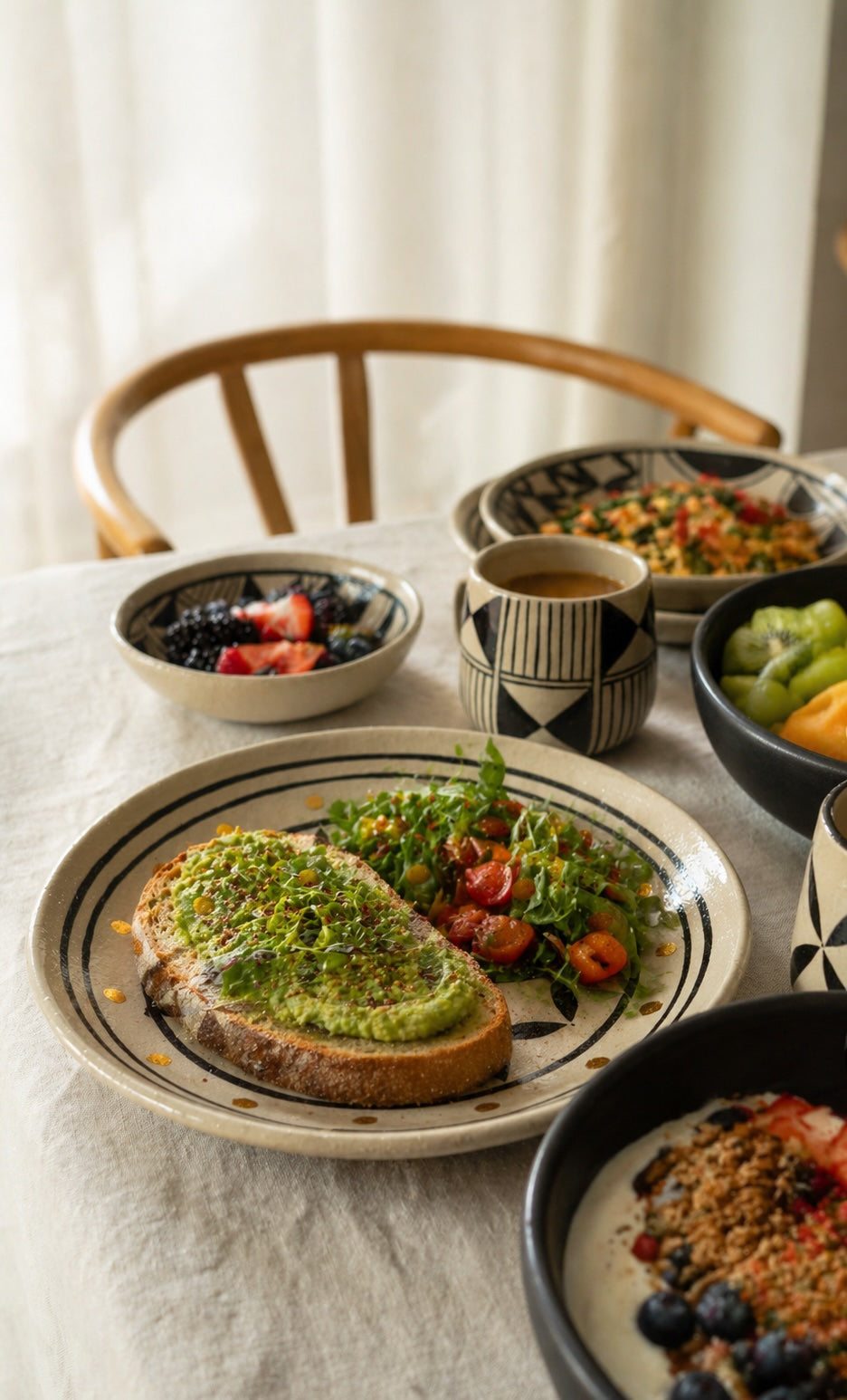 Hand Painted Stoneware Salad Plate and Heritage
