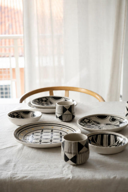 Hand Painted Stoneware Salad Plate and Heritage