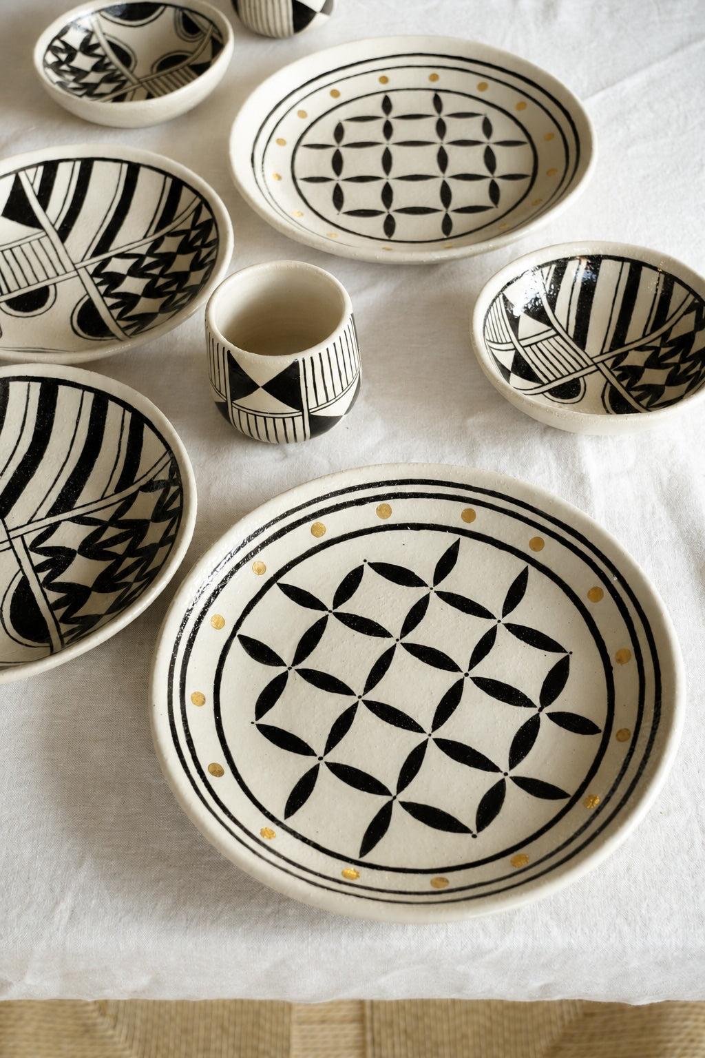 Hand Painted Stoneware Salad Plate and Heritage