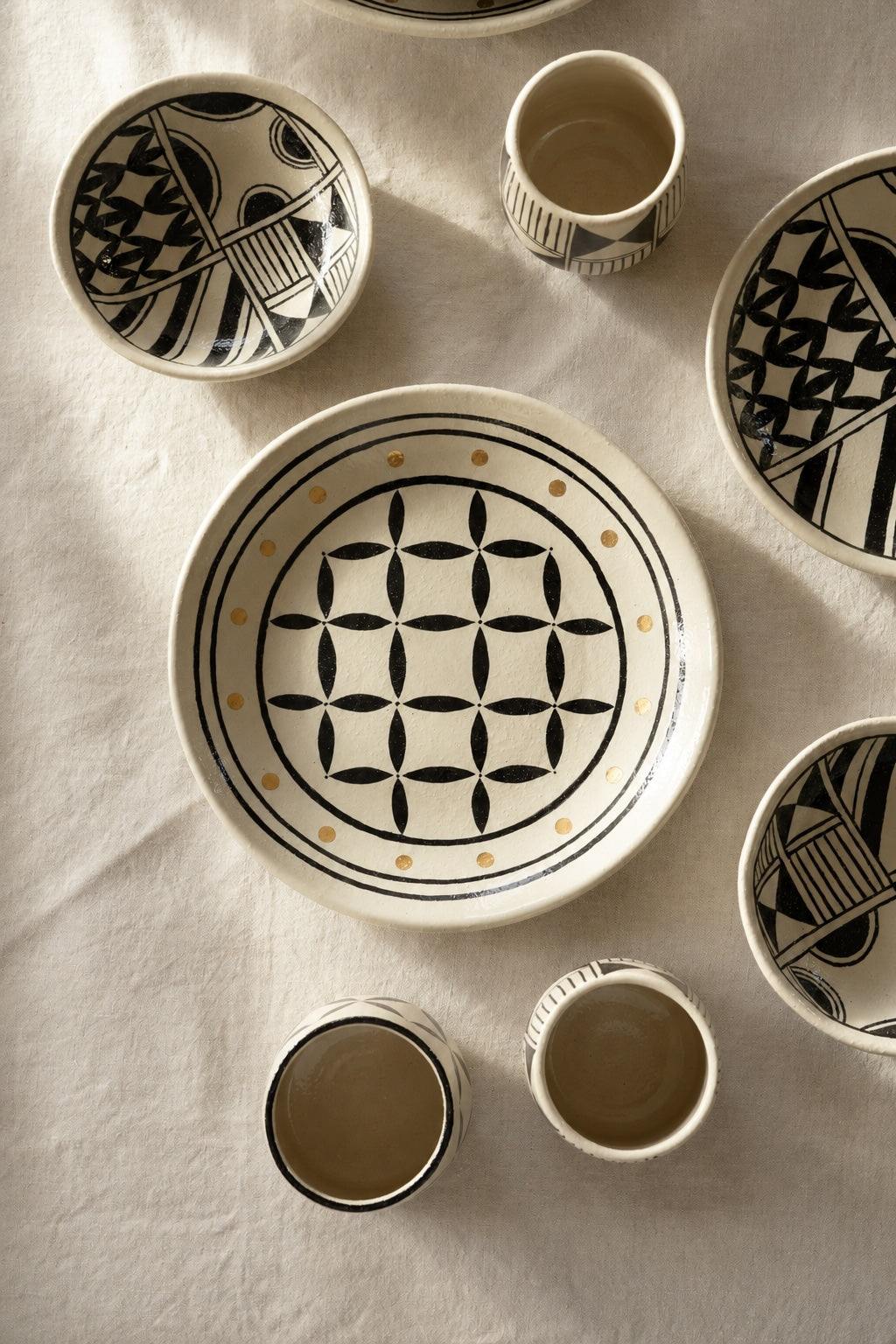 Hand Painted Stoneware Salad Plate and Heritage