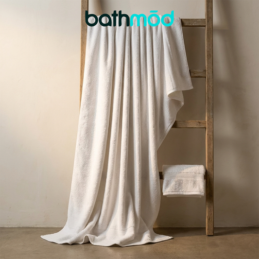 Draps de bain bio de luxe (lot de deux) - Certifiés GOTS, doux et écologiques