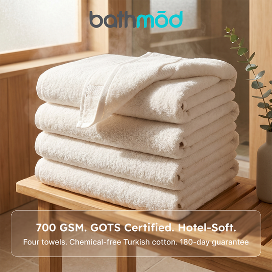 Serviettes de bain bio de luxe (lot de quatre)