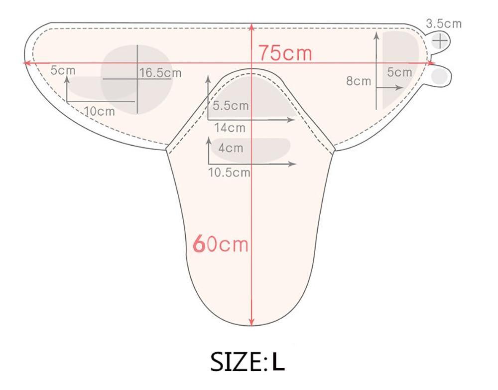 Stevvex baby swaddle sleepsack size L pink envelope wrap with 60 cm length and 75 cm width on Tampa Home & Garden Store