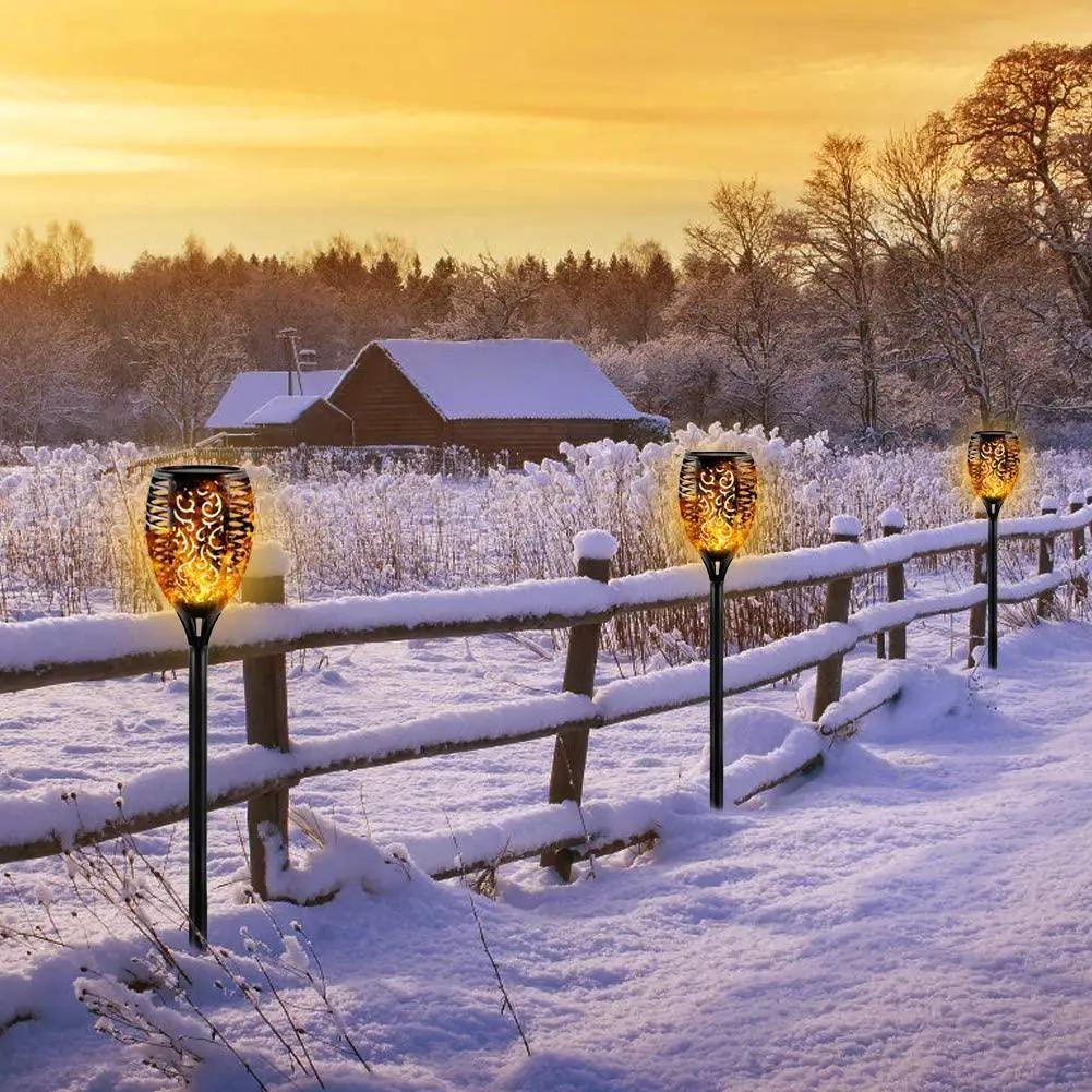 Led Solar Flame Torch for Yard and Garden Pathway