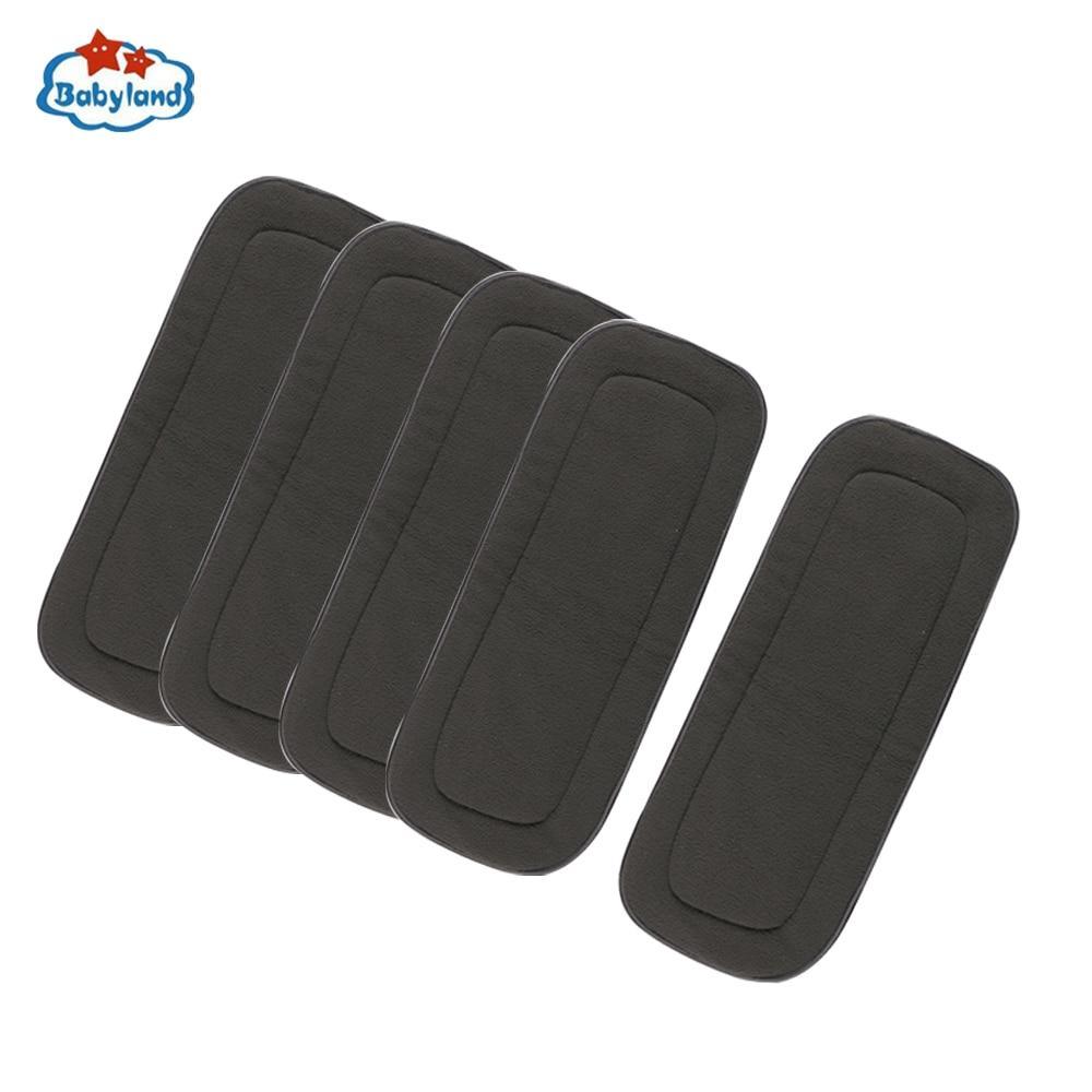 Stevvex black cloth diaper inserts, 5-piece pocket diaper set for kids on Tampa Home & Garden Store