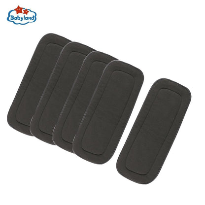 Stevvex black cloth diaper inserts, 5-piece pocket diaper set for kids on Tampa Home & Garden Store