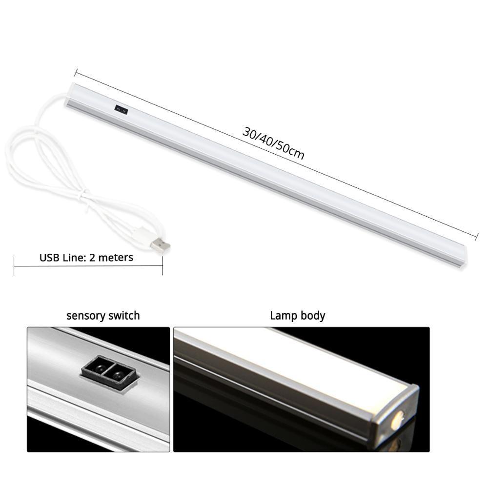 USB powered LED kitchen light by Stevvex with hand sweep sensor, 30/40/50 cm on Tampa Home & Garden Store