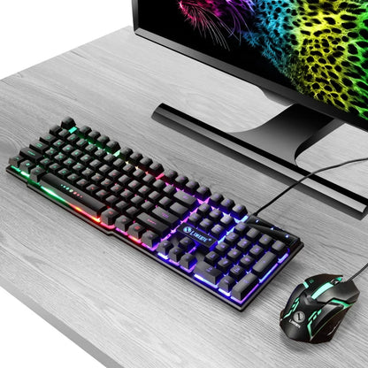 USB wired gaming keyboard and mouse set from FLIPSTYLEZLLC with rainbow RGB backlit for PC on Tampa Home & Garden Store