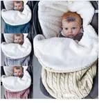 Newborn Knit Sleep Bag for Stroller Swaddle