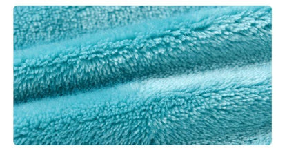 Stevvex turquoise plush fleece fabric close-up for baby cosplay zipper jumpsuit costume on Tampa Home & Garden Store