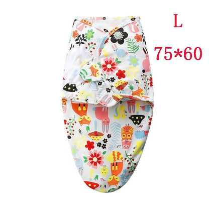 Stevvex baby sleeping bag swaddle sleepsack in colorful print for newborn L 75x60cm on Tampa Home & Garden Store