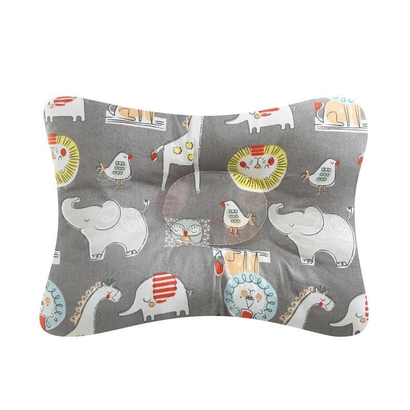 Nursing pillow gray animal-print elephants by Stevvex for baby feeding and nursery decor on Tampa Home & Garden Store