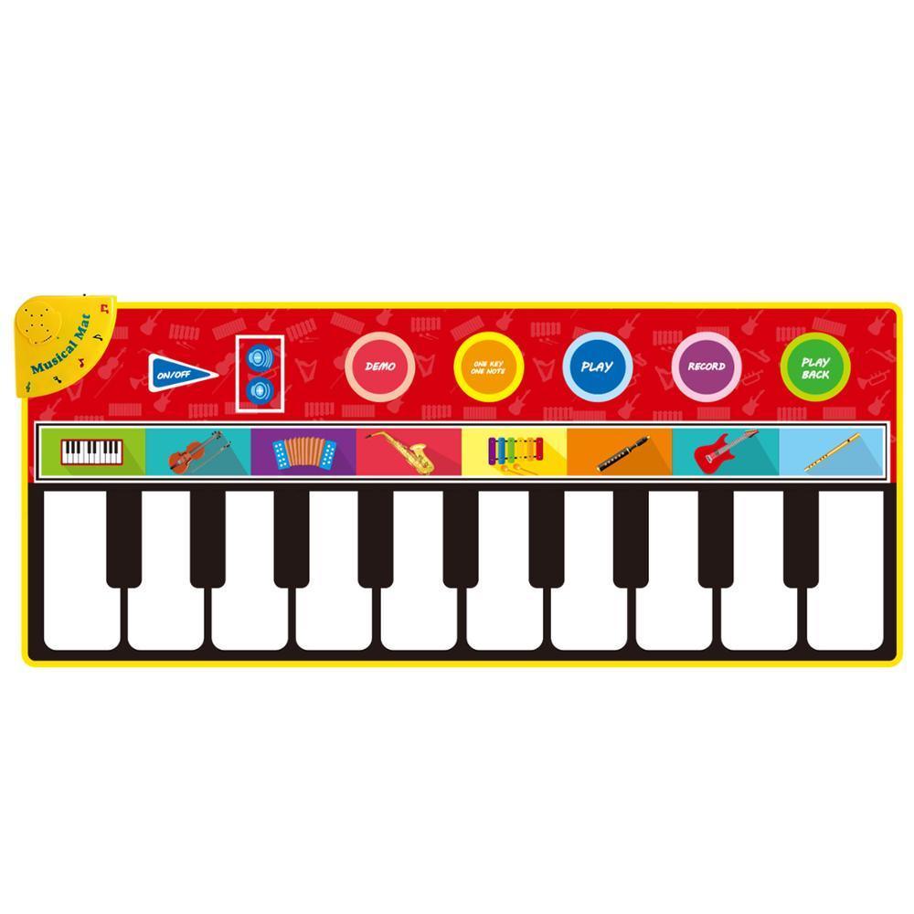 Stevvex big size music piano play mat with 8 instrument icons and keyboard for kids on Tampa Home & Garden Store