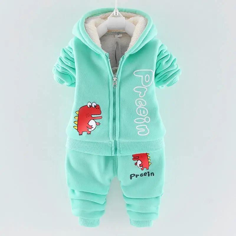 Bear Ear Hooded Baby Sweater Set for Autumn Wear
