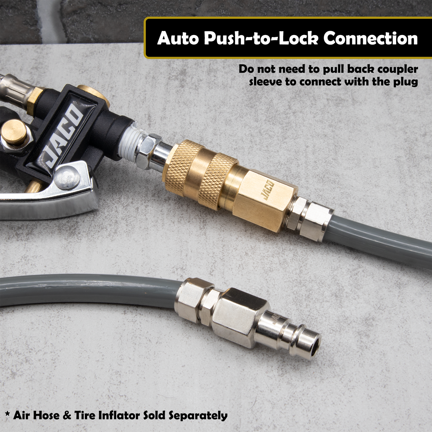 Hi-Flo Quick Connect Air Fittings | Plug & Coupler Kit - 1/4" NPT (Set of 12) - Tampa Home & Garden Store